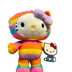 Hello kitty rainbow plush toy  soft